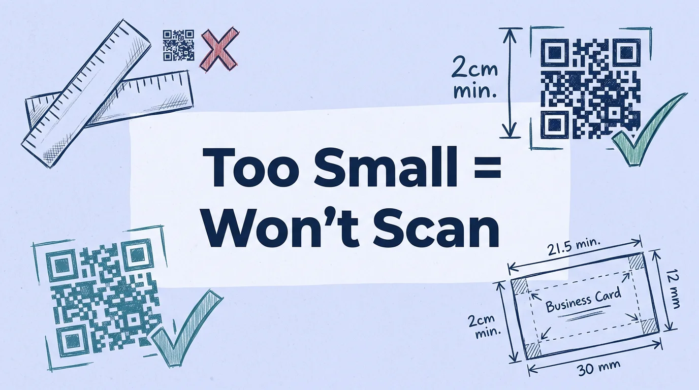 QR Code Print Size Guide: Minimum Size & Resolution